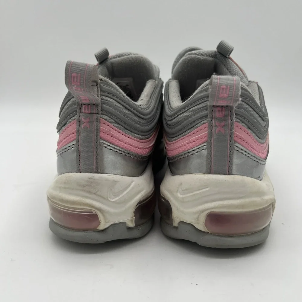 NIKE AIR MAX 97 (GS) METALLIC SILVER-PINK SZ 5Y- WOMENS‎ SZ 7 [921522-021]